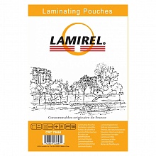 Пленка пакетная для ламинирования 65х95мм 125мкм Lamirel LA-78664