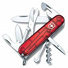 Нож перочинный подарочный 91мм 14функций красный полупрозрачный Victorinox Climber 1.3703.T