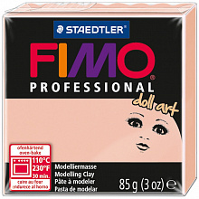 Пластика запекаемая  85г полупрозрачный розовый Staedtler Fimo Doll Art, 8027-432